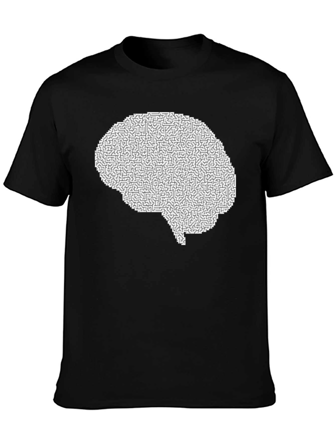 Brain Maze Graphic Tee - Mind Puzzler T-Shirt
