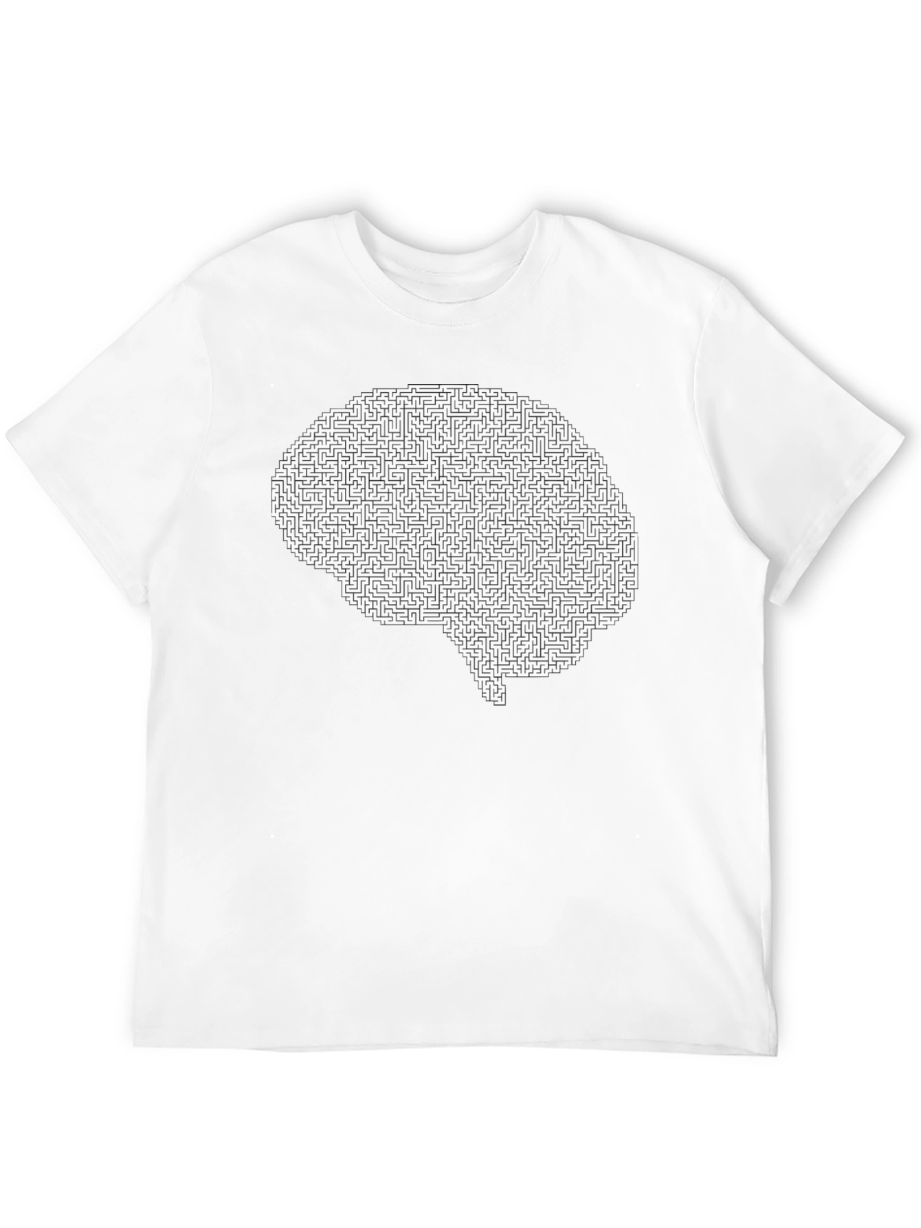 Brain Maze Graphic Tee - Mind Puzzler T-Shirt