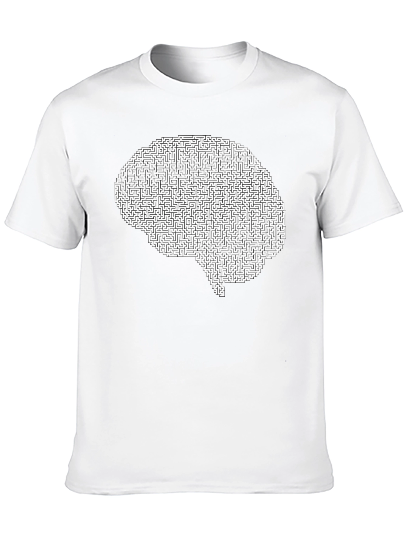Brain Maze Graphic Tee - Mind Puzzler T-Shirt