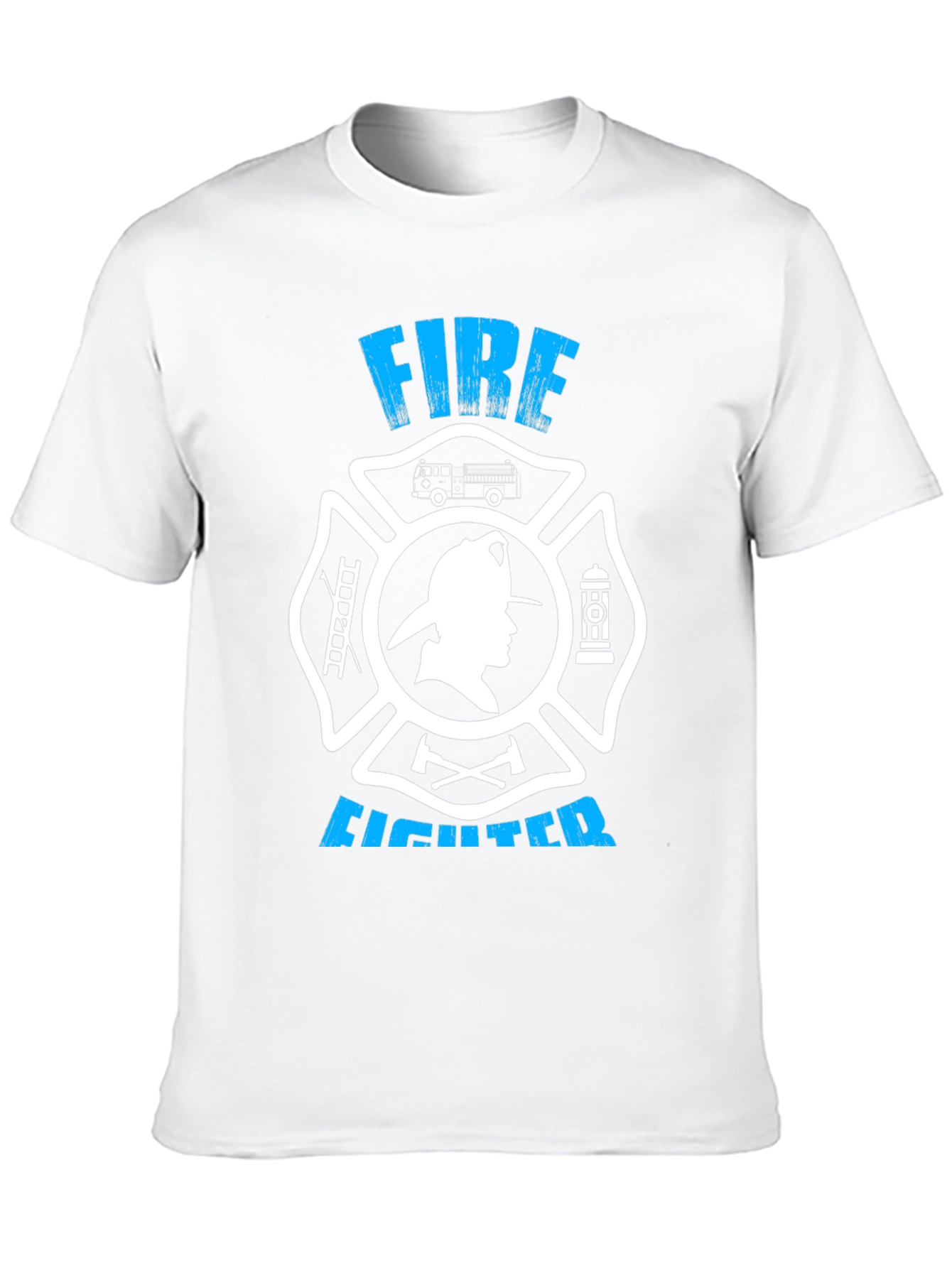 Firefighter Graphic Tee - Maltese Cross Design