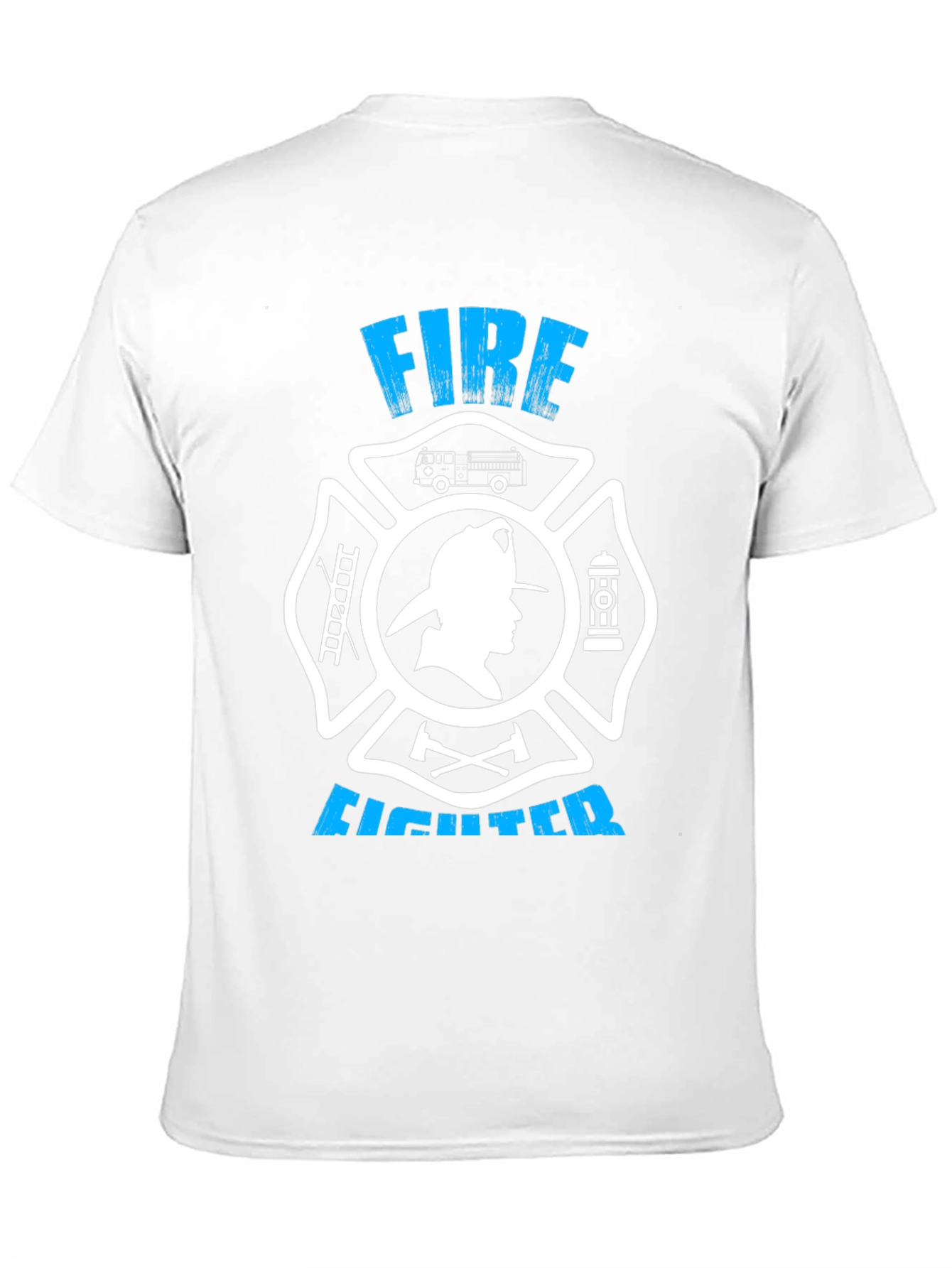 Firefighter Graphic Tee - Maltese Cross Design