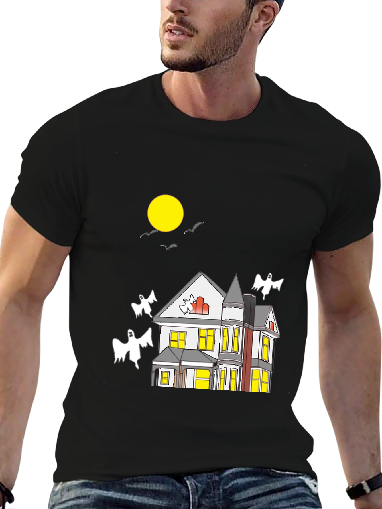 Spooky Haunted House T-Shirt