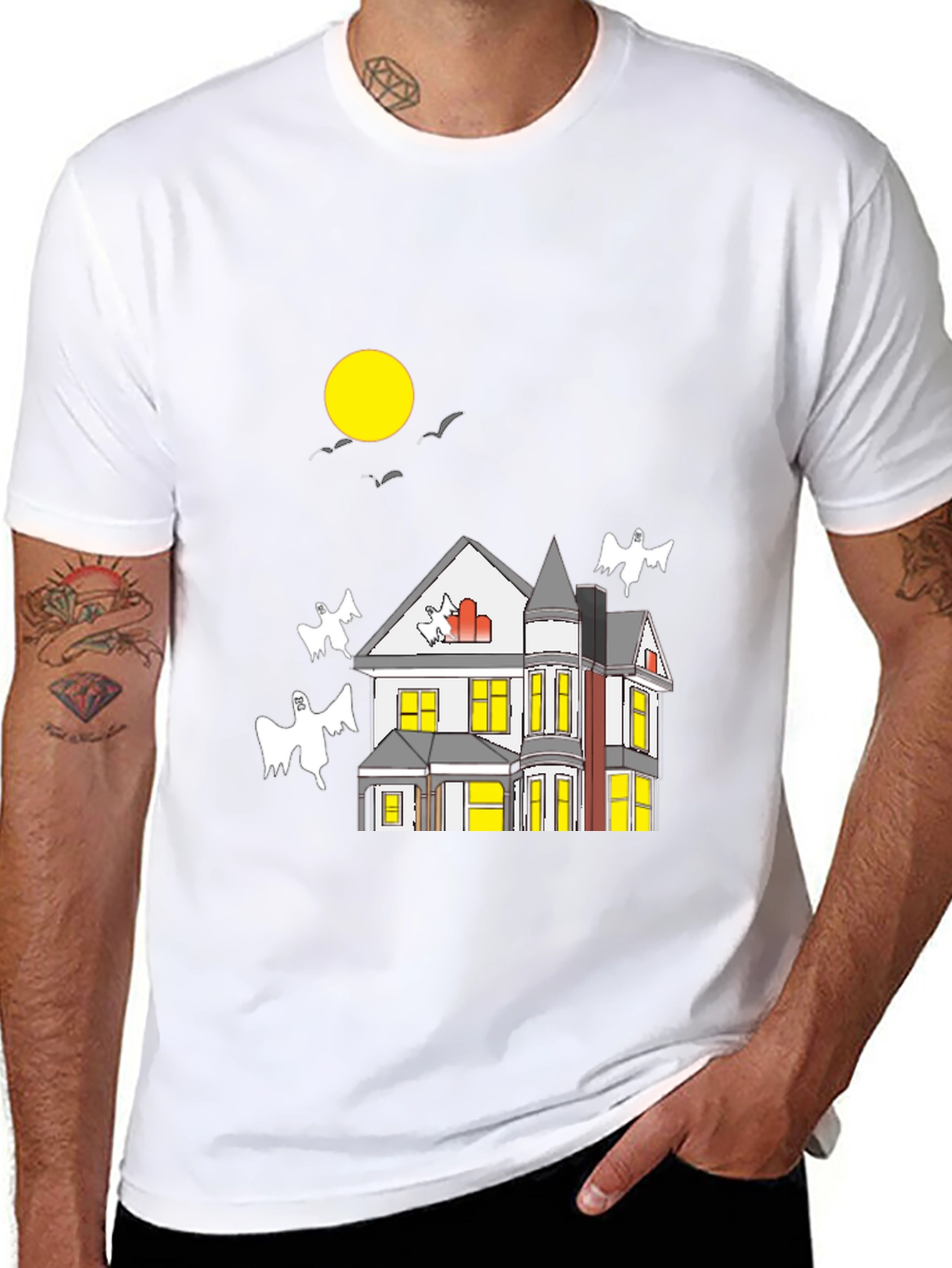Spooky Haunted House T-Shirt