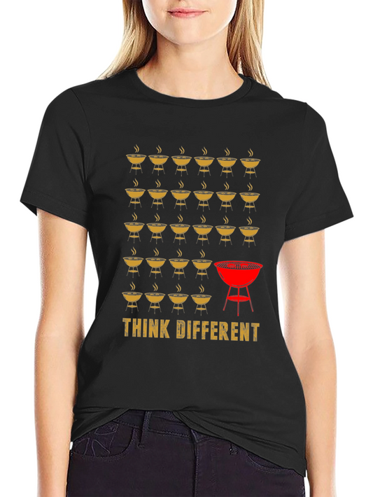 Think Different BBQ Grill T-Shirt - Unique Graphic Tee