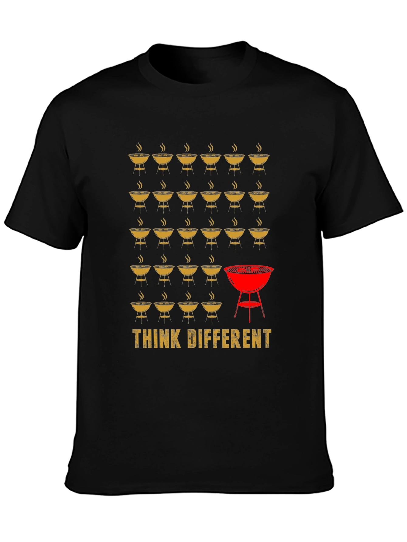 Think Different BBQ Grill T-Shirt - Unique Graphic Tee