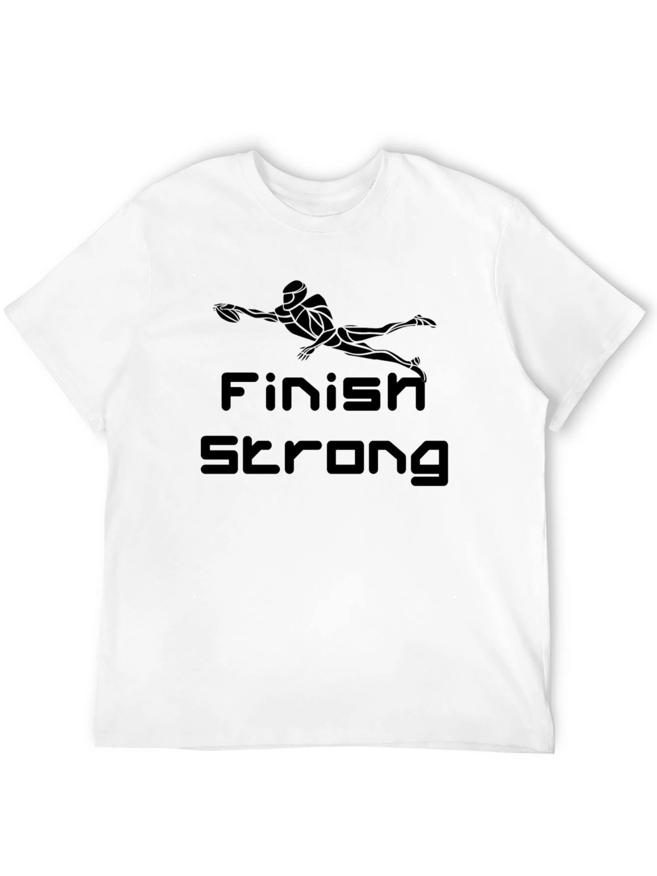 Finish Strong Graphic T-Shirt - Black