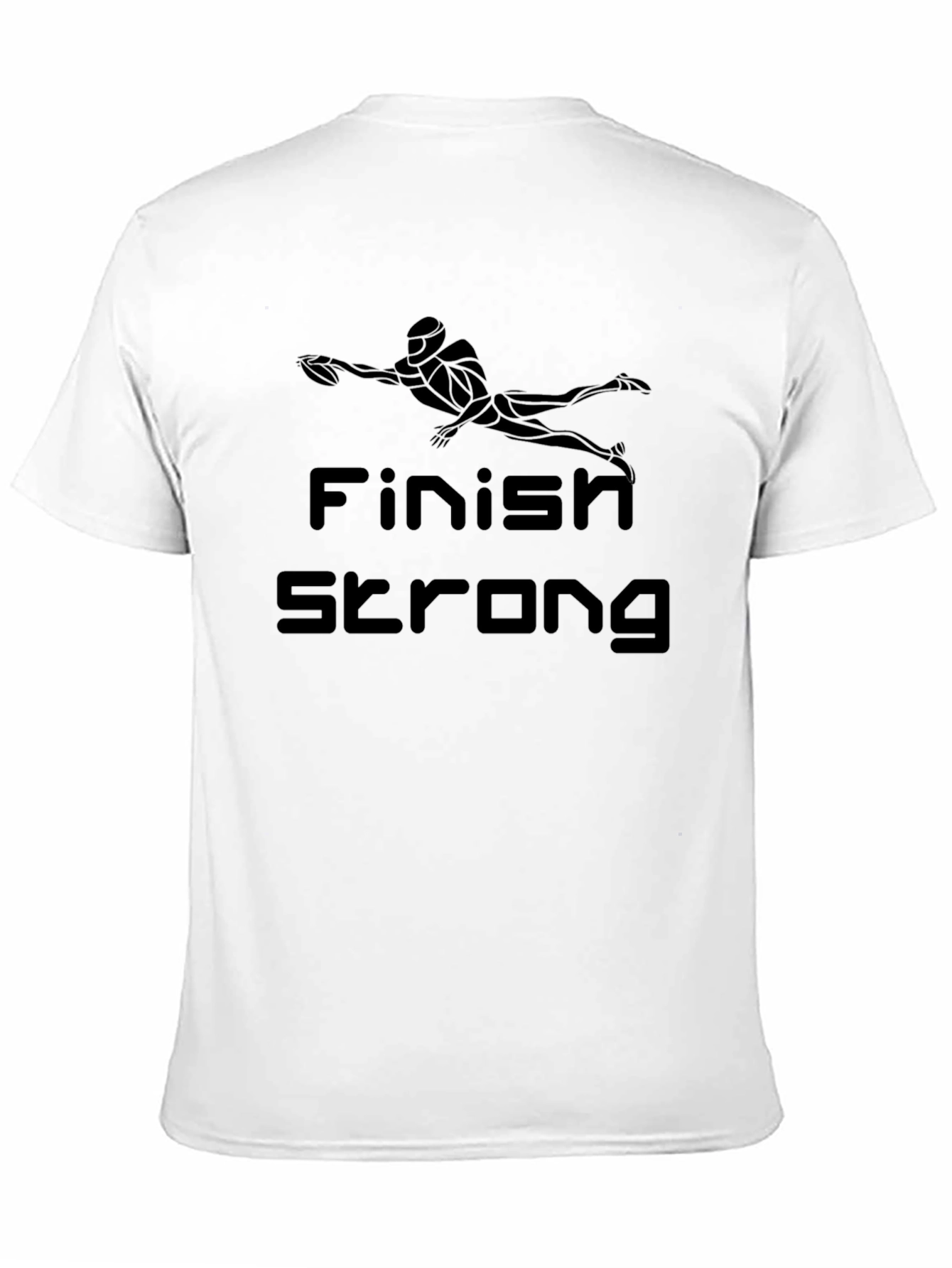 Finish Strong Graphic T-Shirt - Black