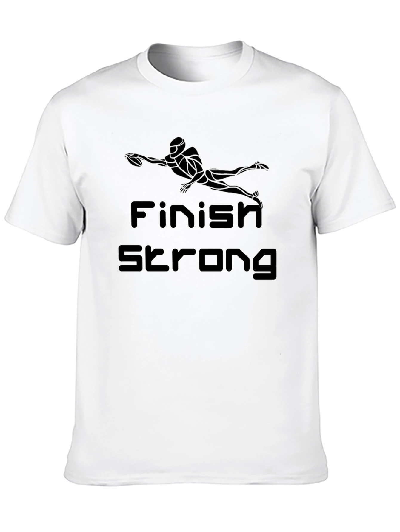 Finish Strong Graphic T-Shirt - Black