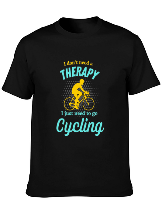 Cycling Therapy T-Shirt - Funny Biker Tee