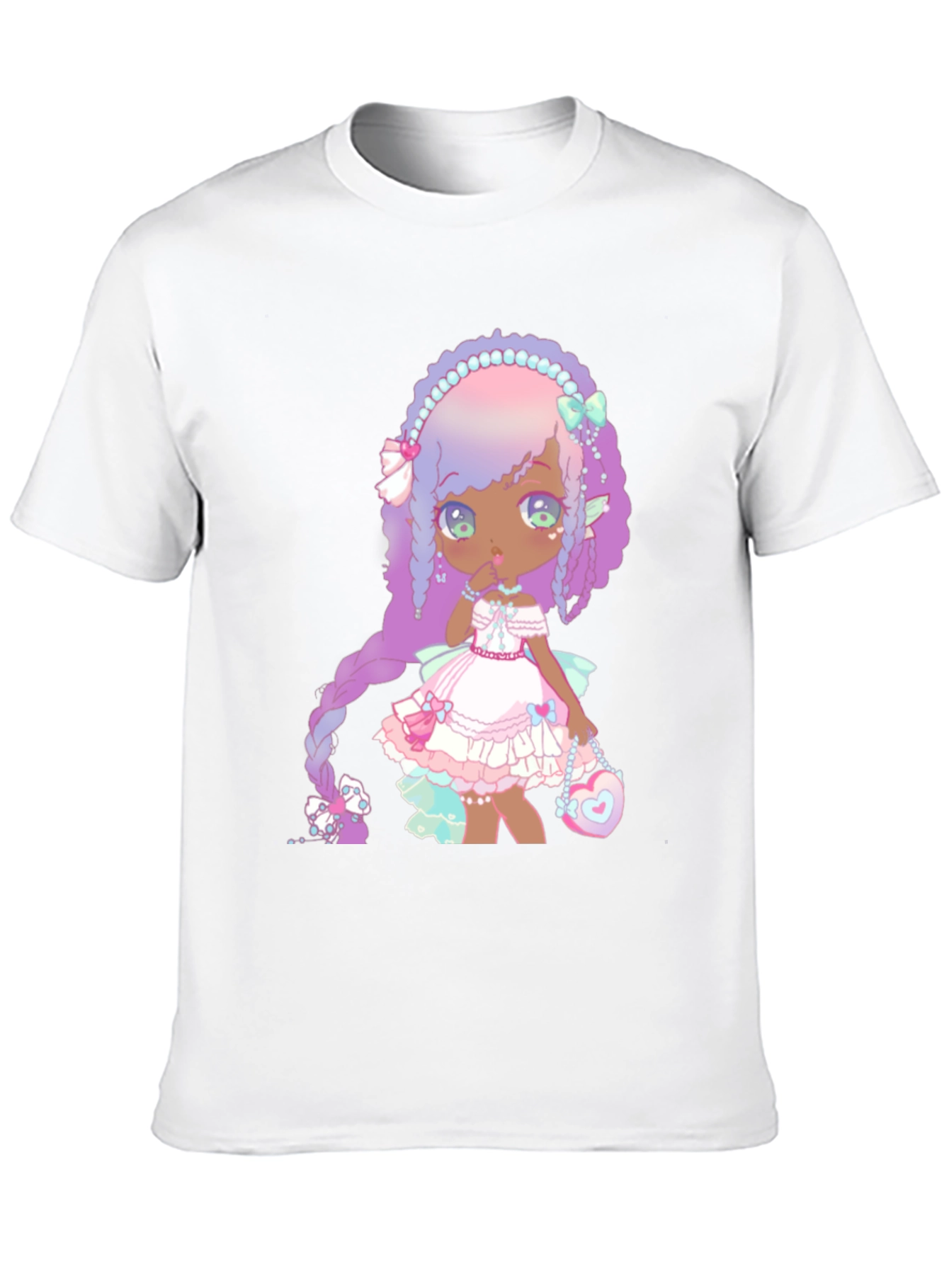 Anime Girl Graphic Black T-Shirt