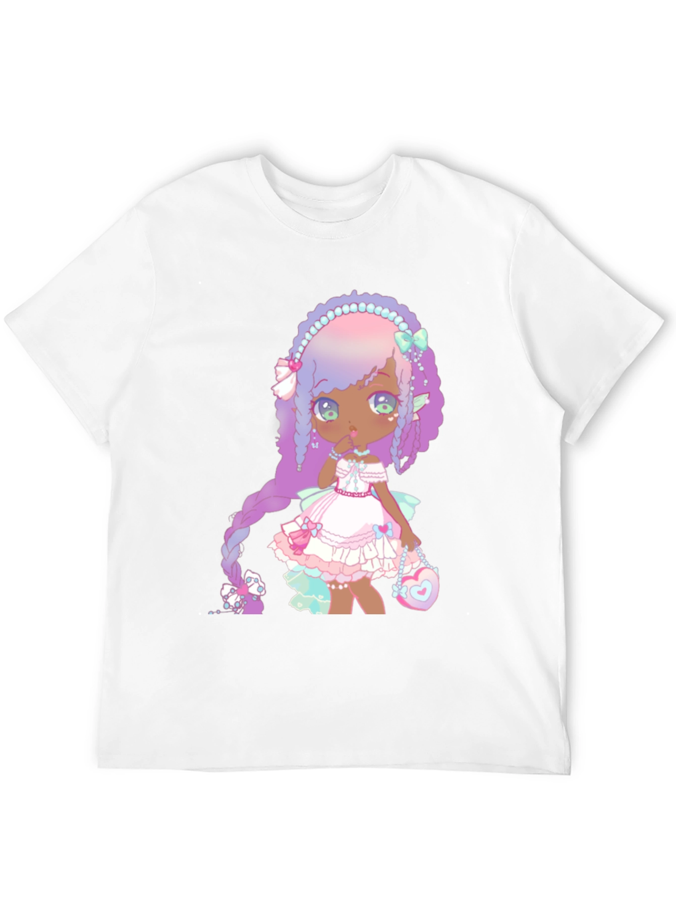 Anime Girl Graphic Black T-Shirt