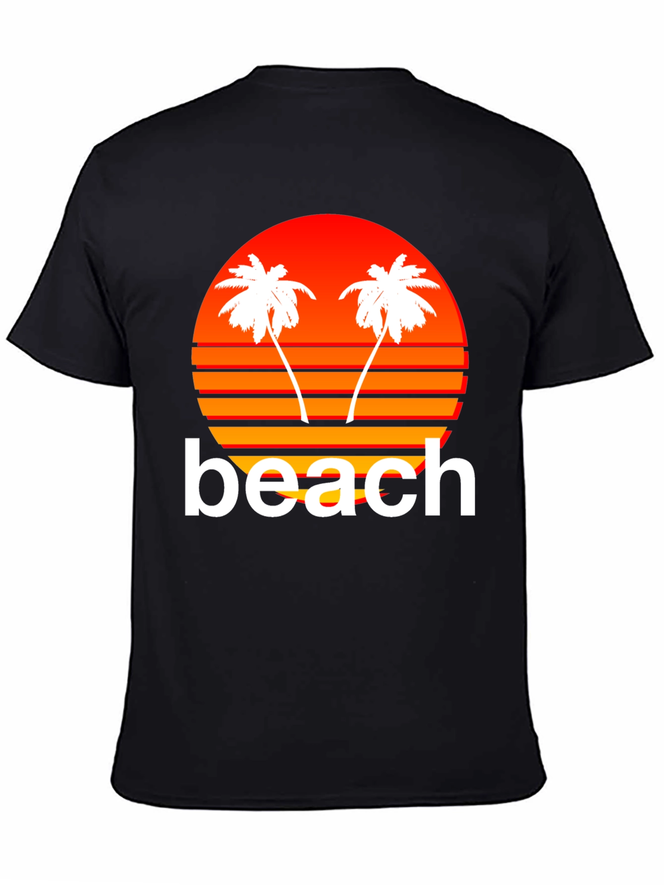 Retro Beach Sunset Graphic T-Shirt