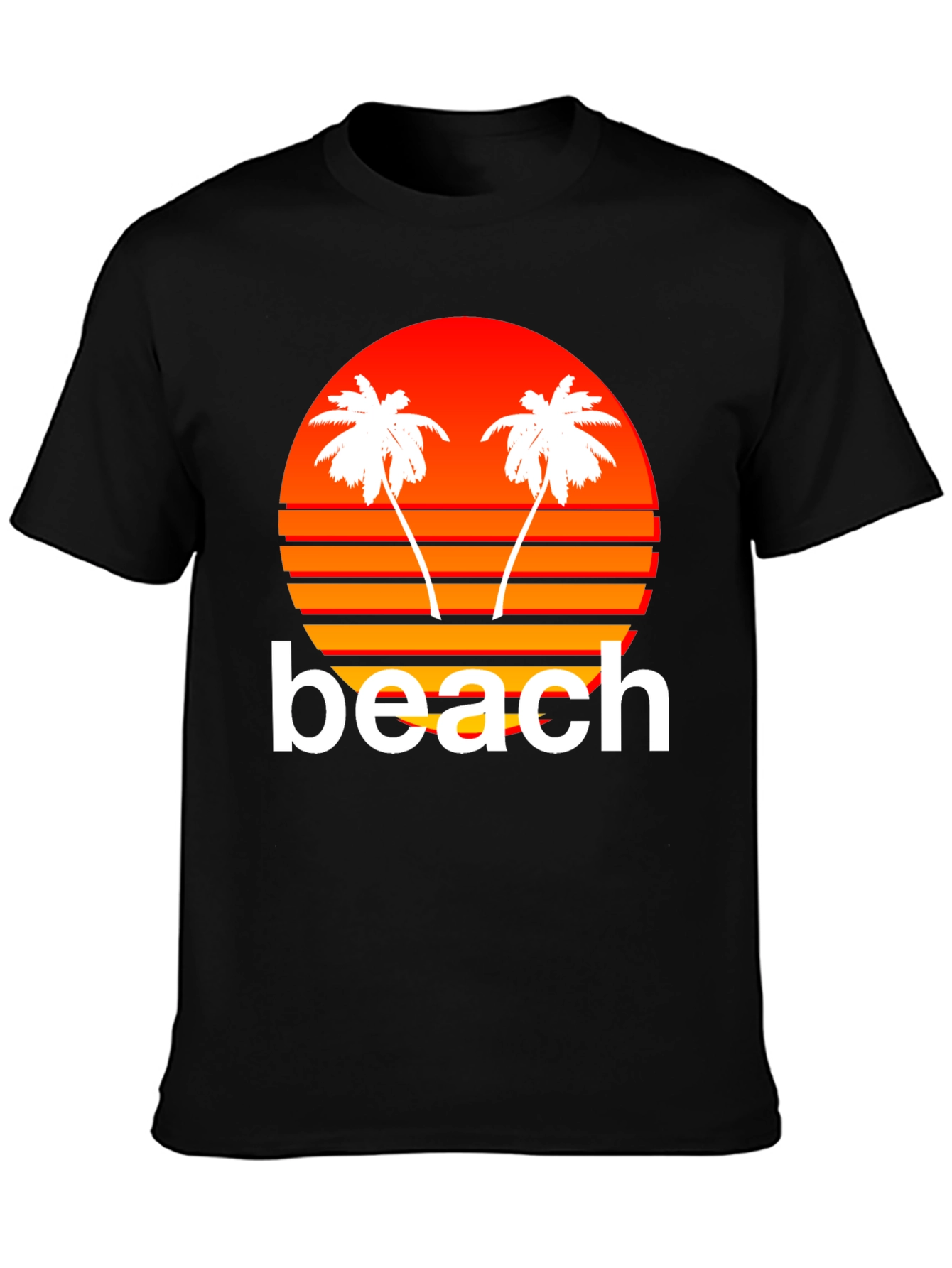 Retro Beach Sunset Graphic T-Shirt