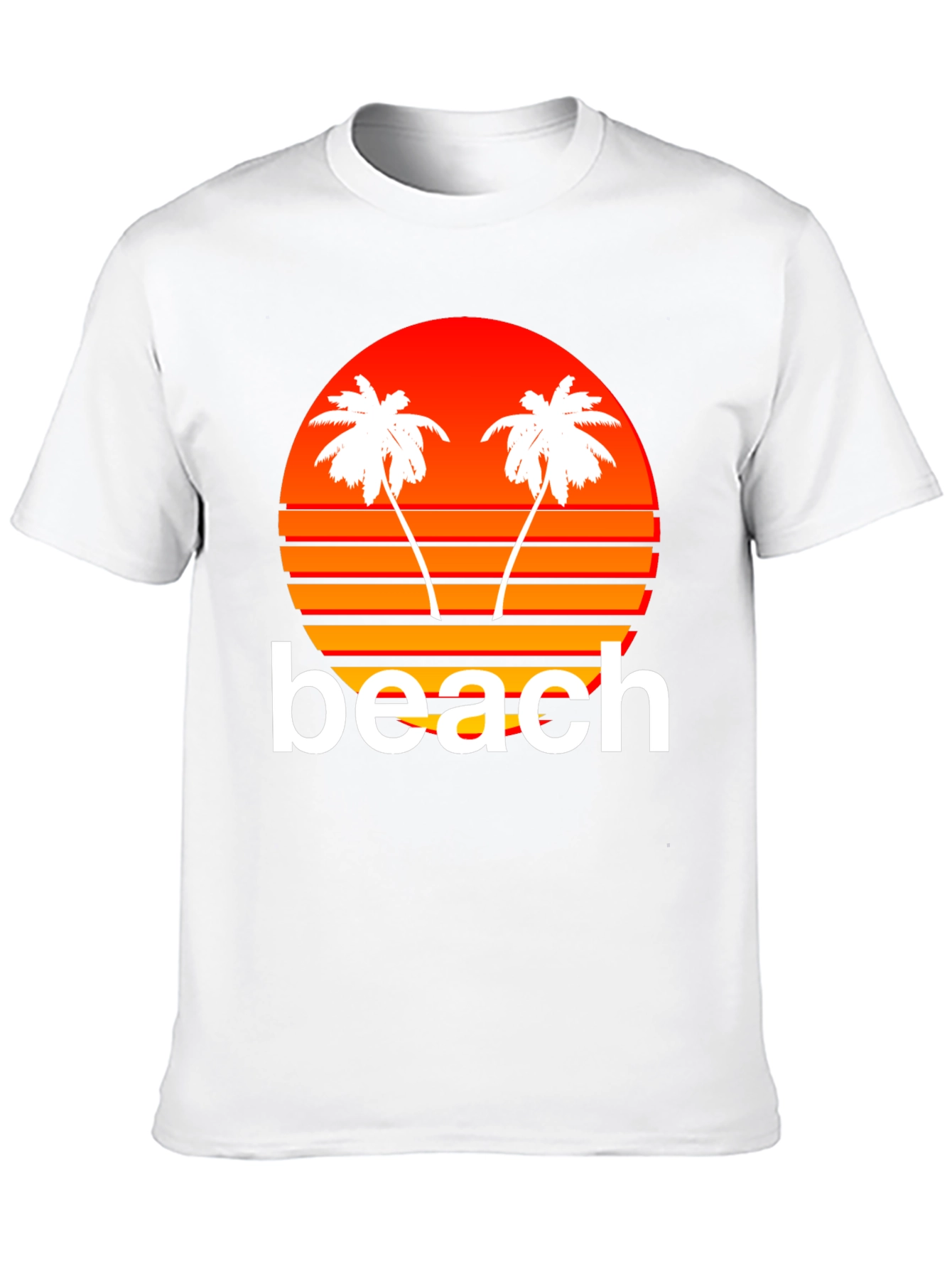 Retro Beach Sunset Graphic T-Shirt