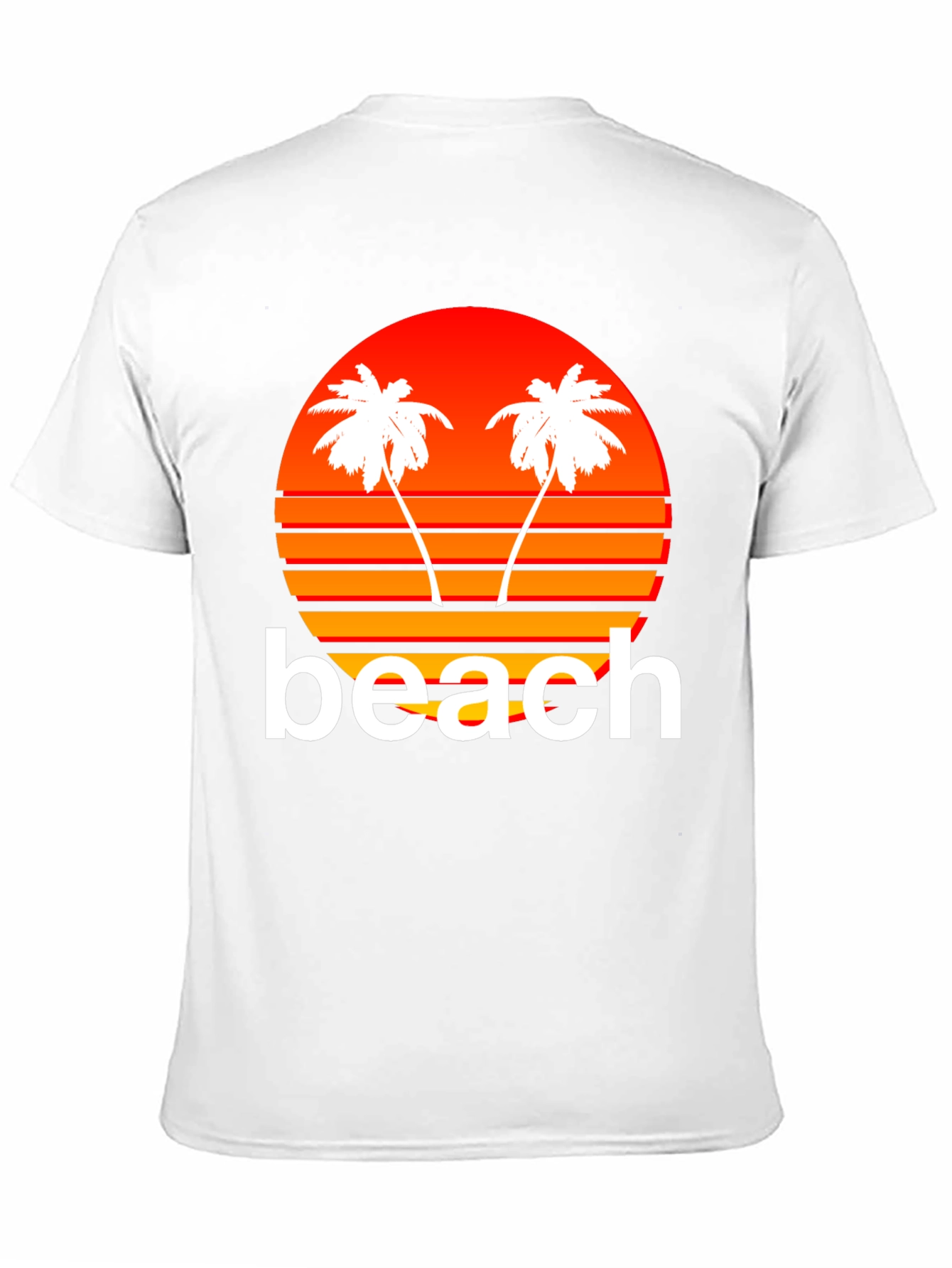 Retro Beach Sunset Graphic T-Shirt
