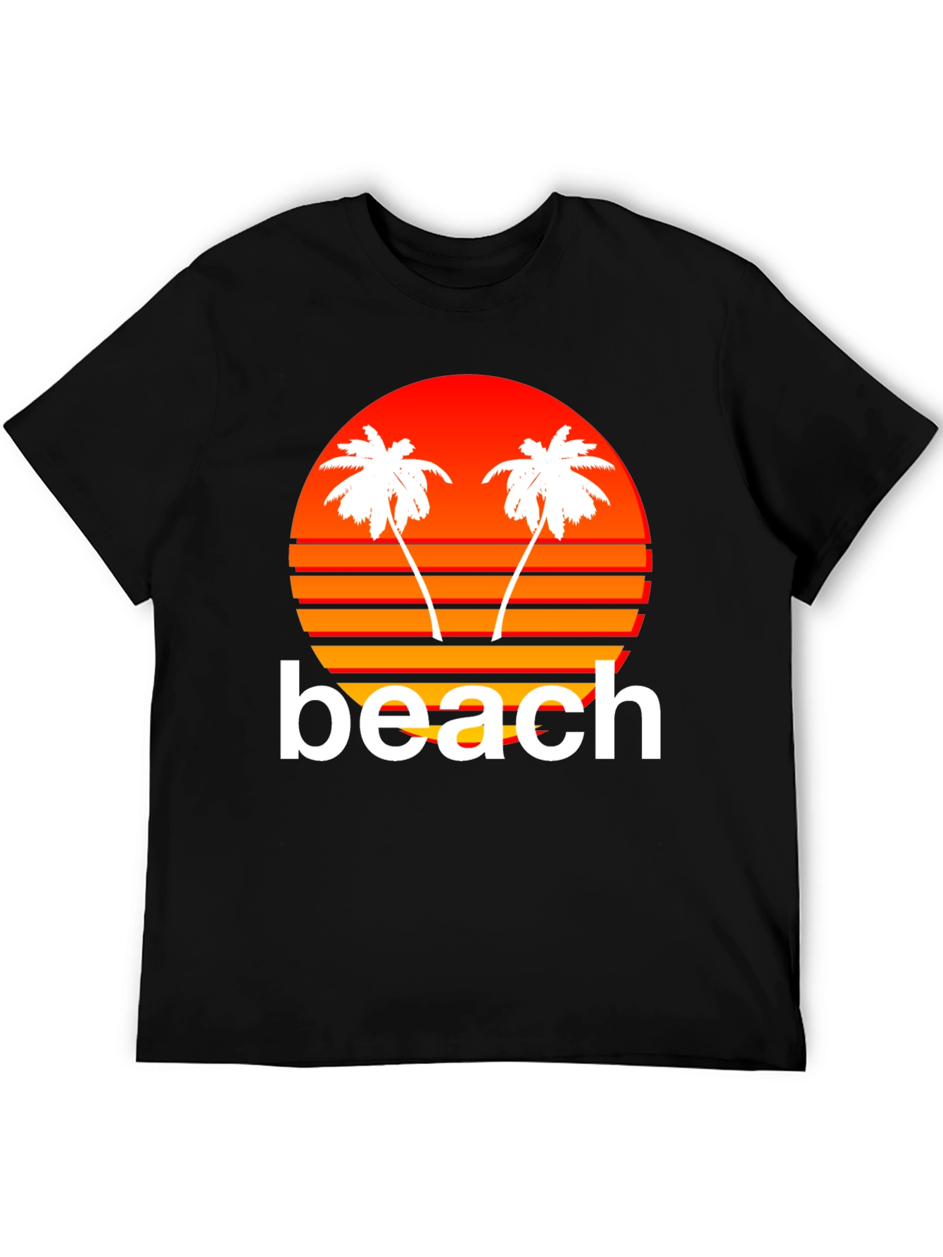 Retro Beach Sunset Graphic T-Shirt