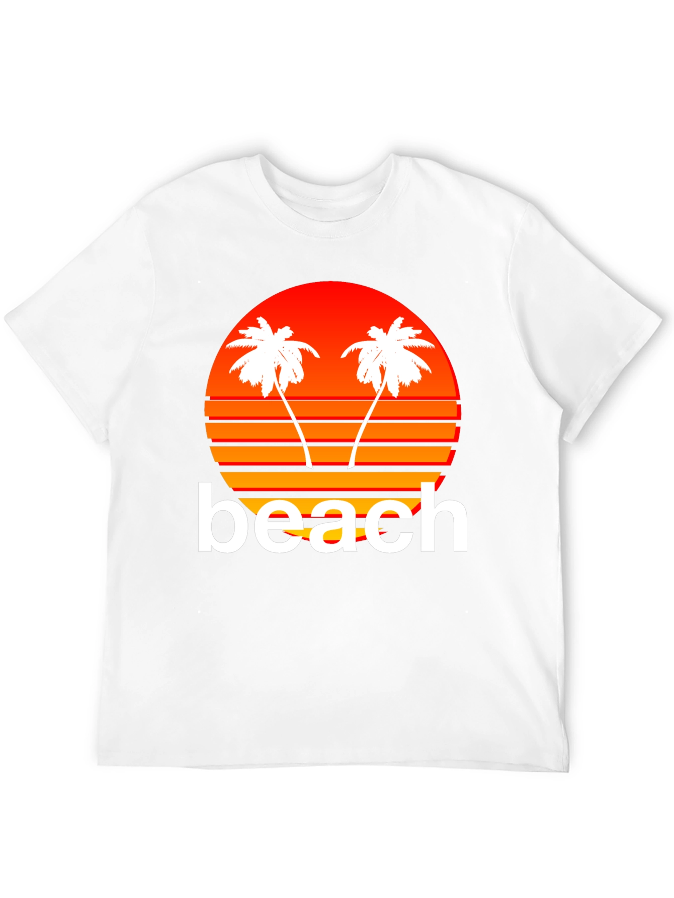 Retro Beach Sunset Graphic T-Shirt