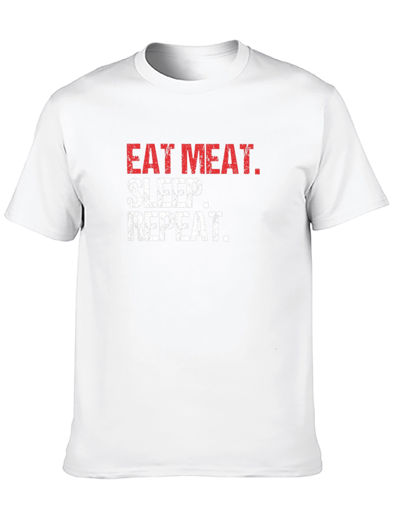 Eat Meat Sleep Repeat Black T-Shirt