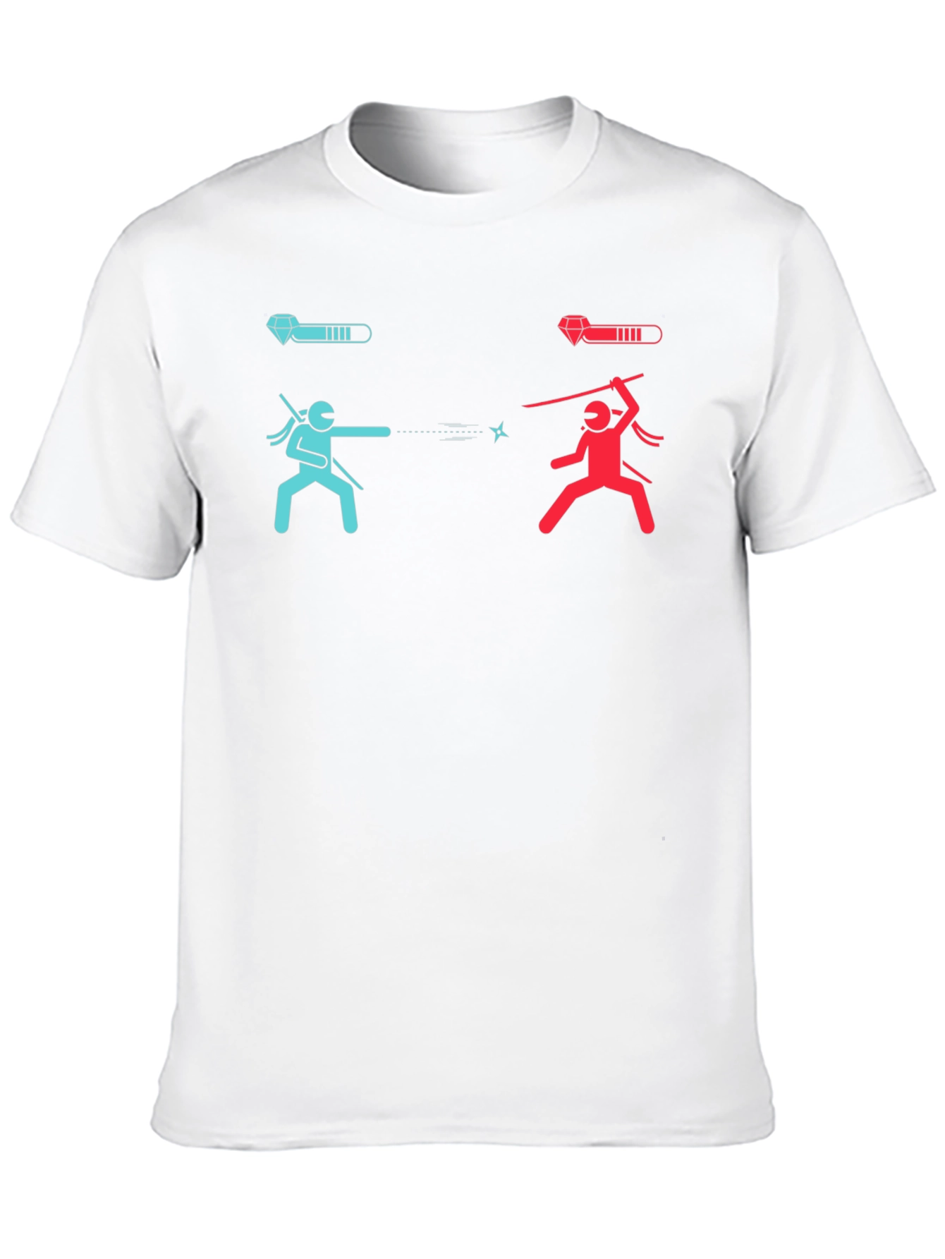 Ninja Battle Black T-Shirt - Level Up Your Style