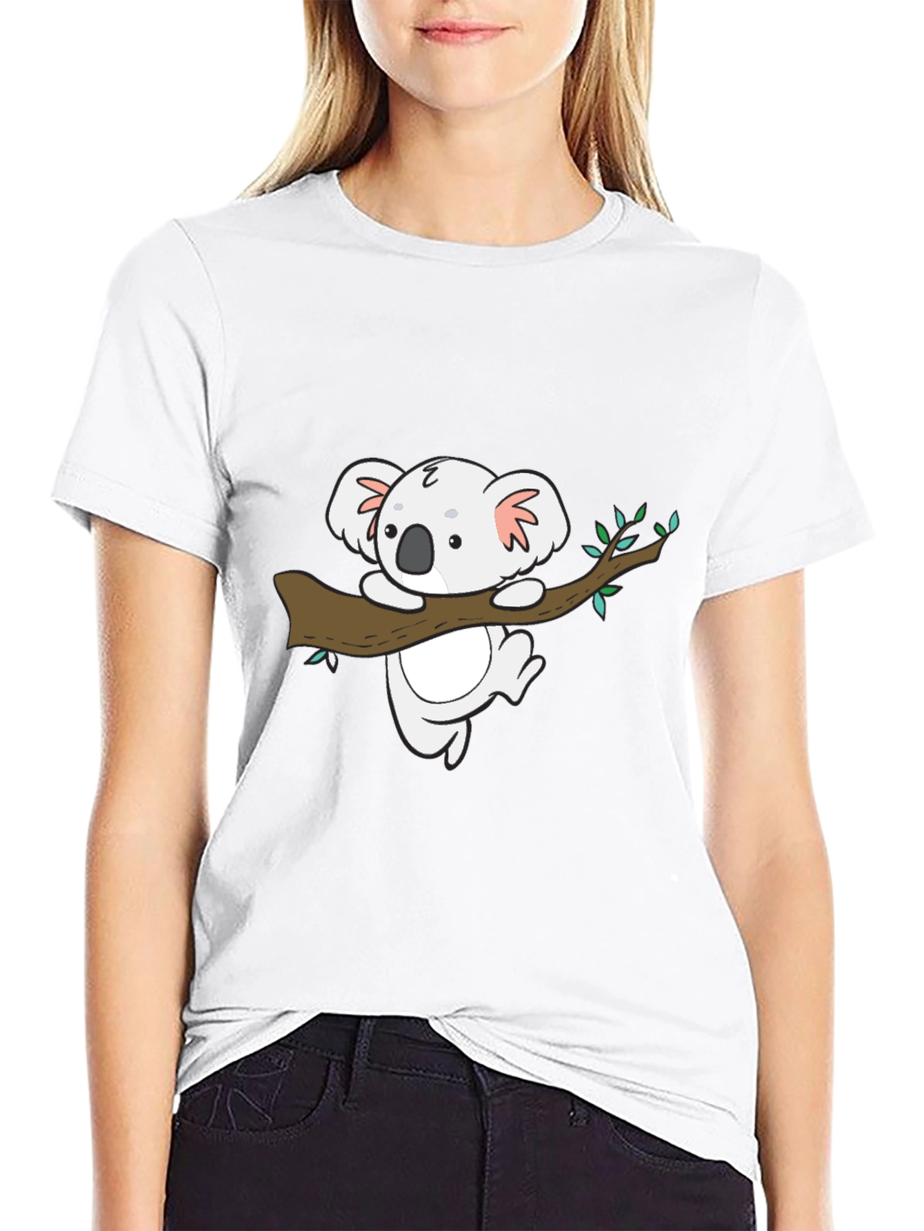 Koala Graphic Tee - Soft Cotton Blend Casual Shirt
