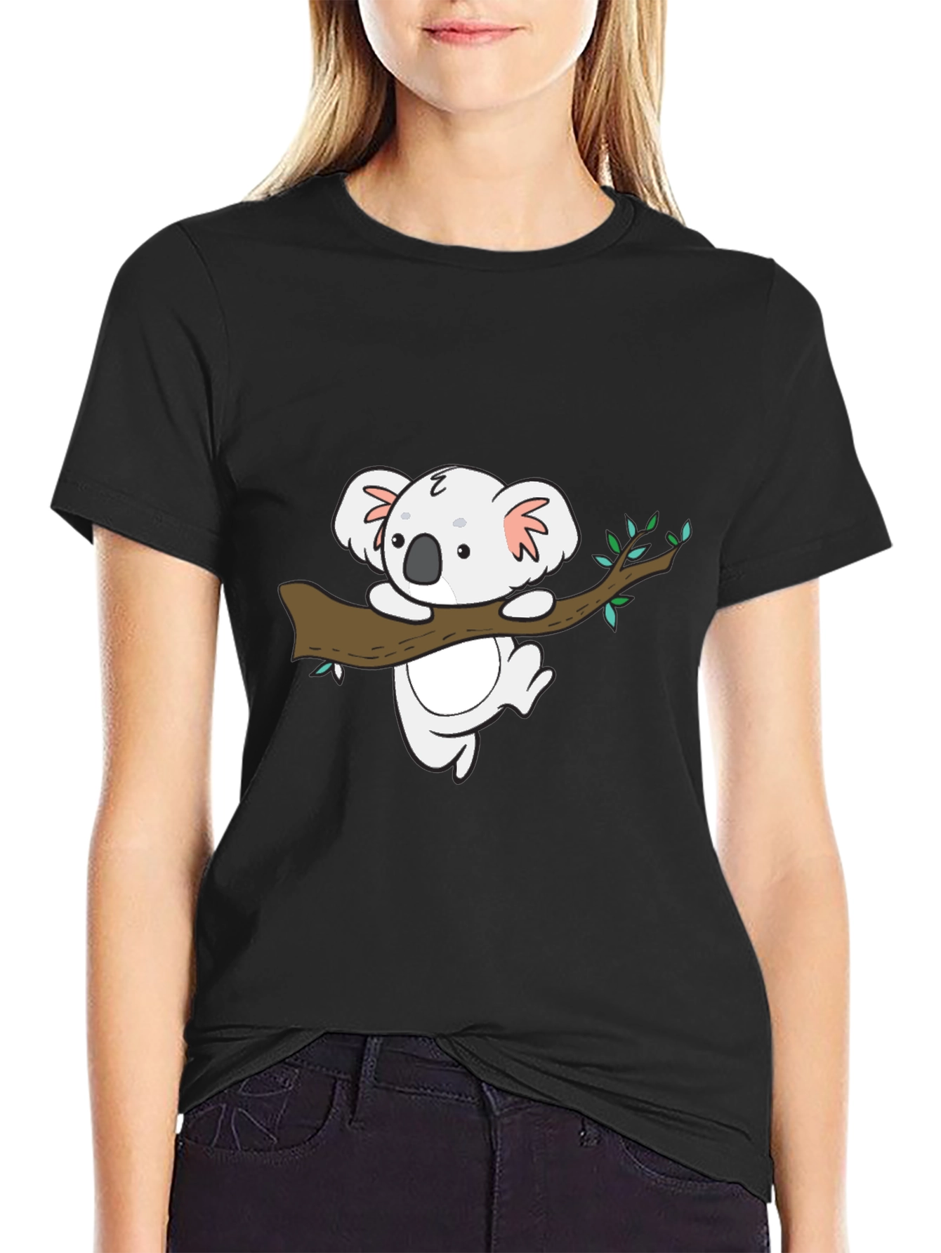Koala Graphic Tee - Soft Cotton Blend Casual Shirt