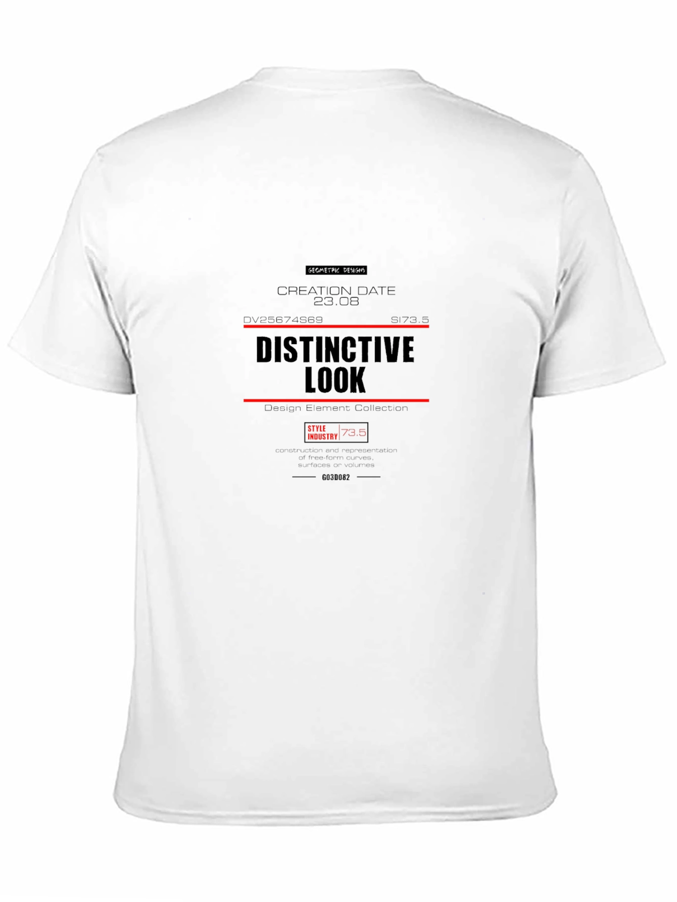 Distinctive Look Black Graphic Tee - Modern Style
