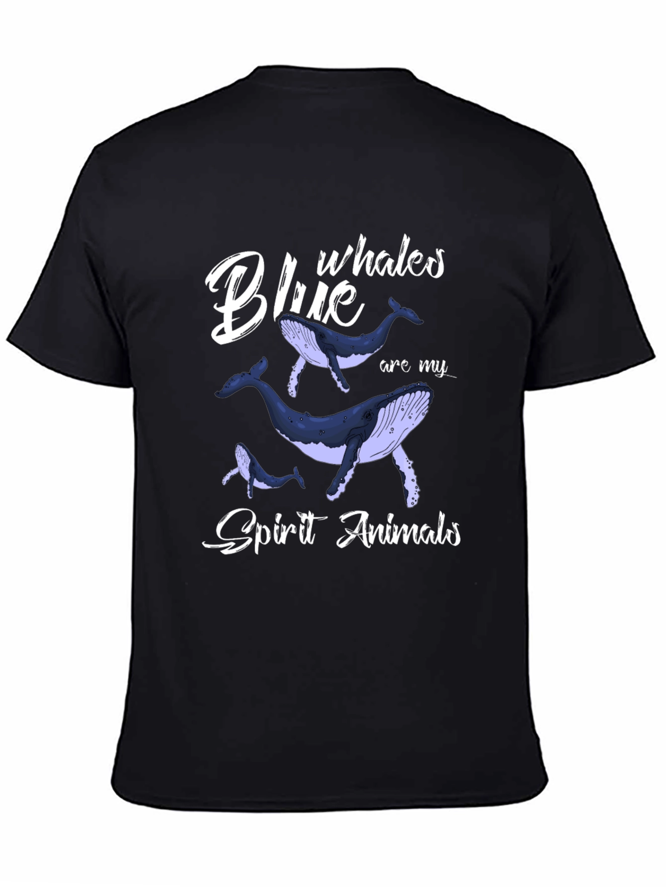 Blue Whales Spirit Animals Graphic T-Shirt