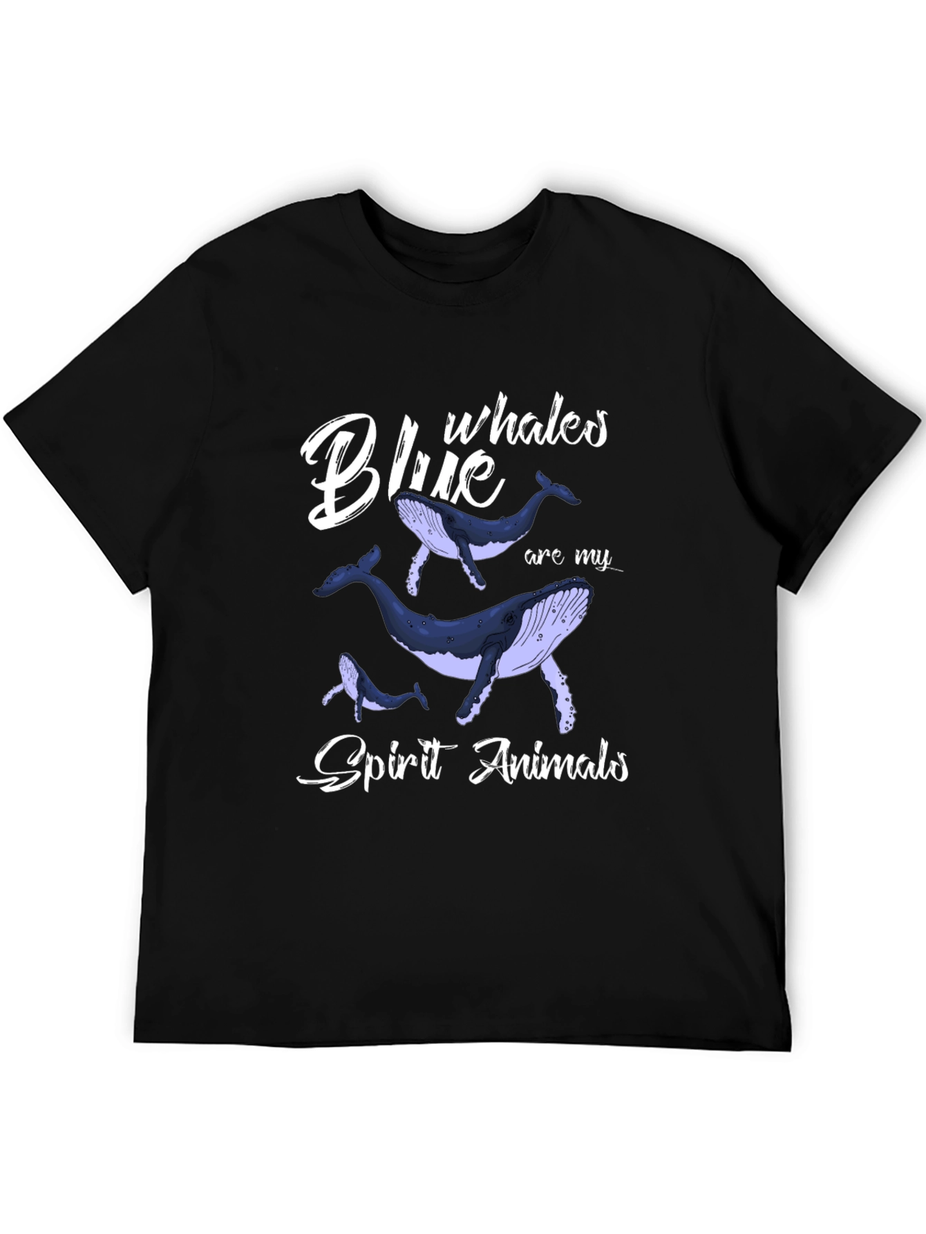 Blue Whales Spirit Animals Graphic T-Shirt