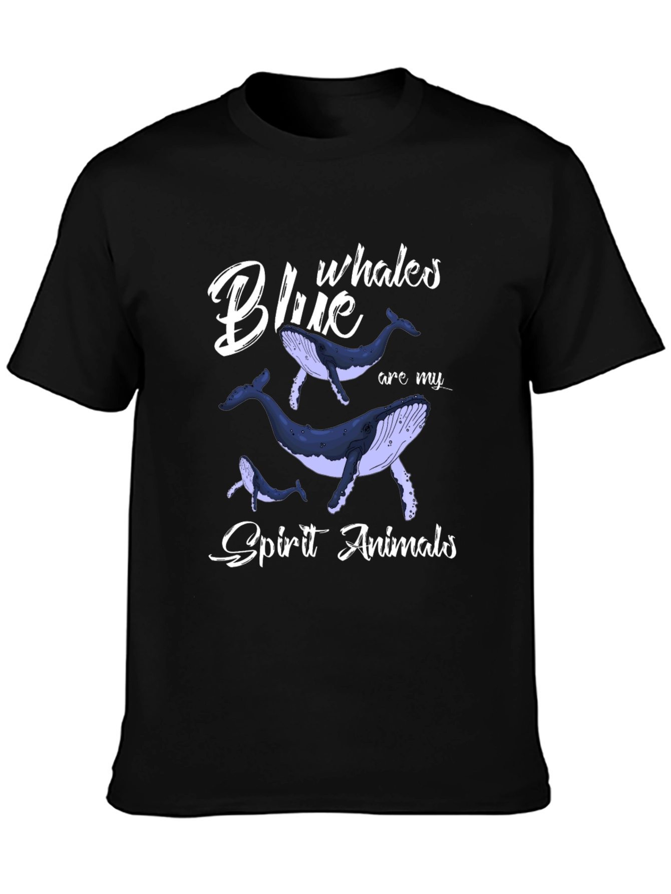 Blue Whales Spirit Animals Graphic T-Shirt