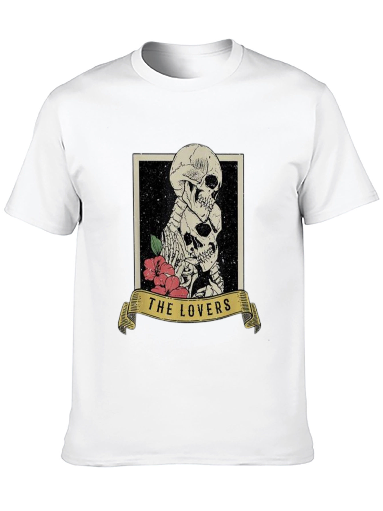 The Lovers Skeleton Graphic T-Shirt - Unique Design