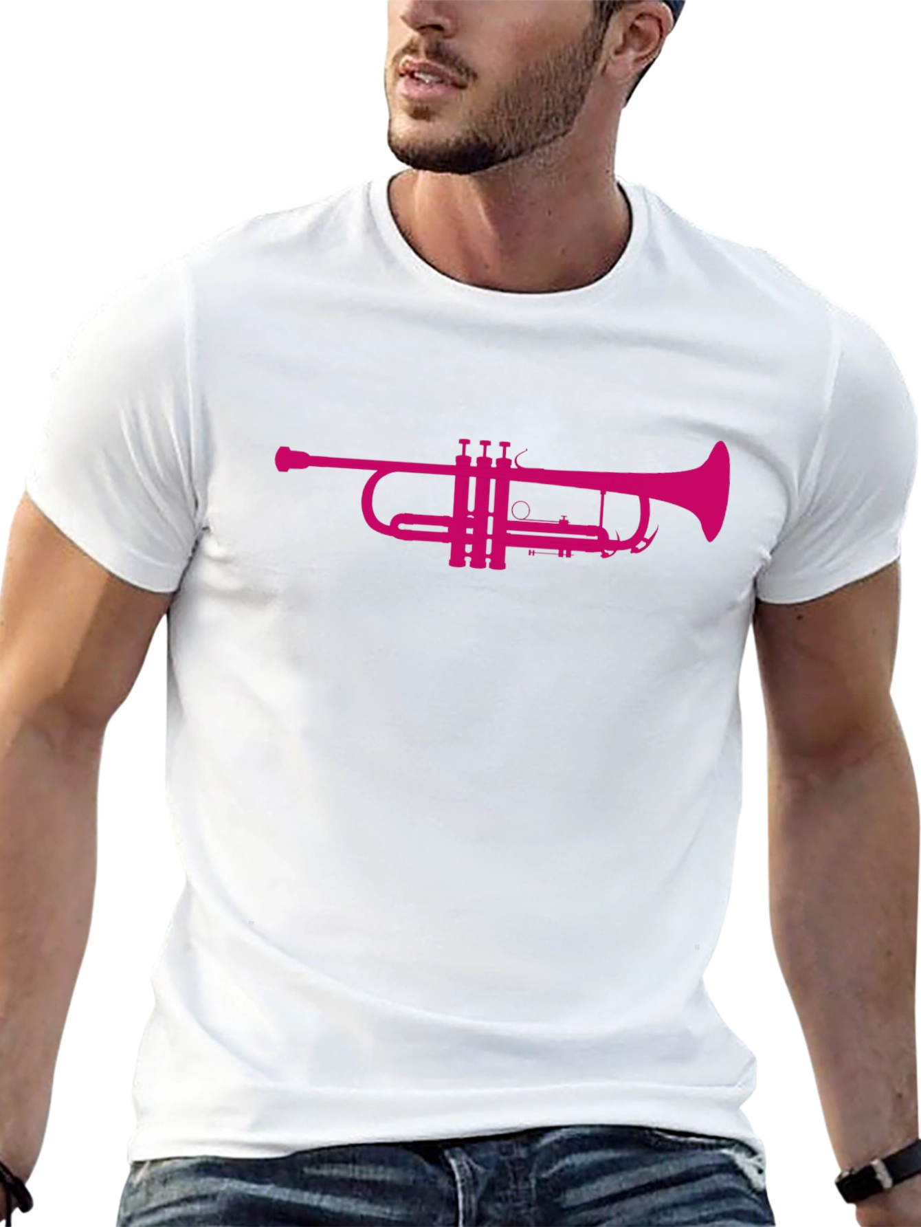 Black Trumpet Graphic Tee - Stylish Music Lover Apparel