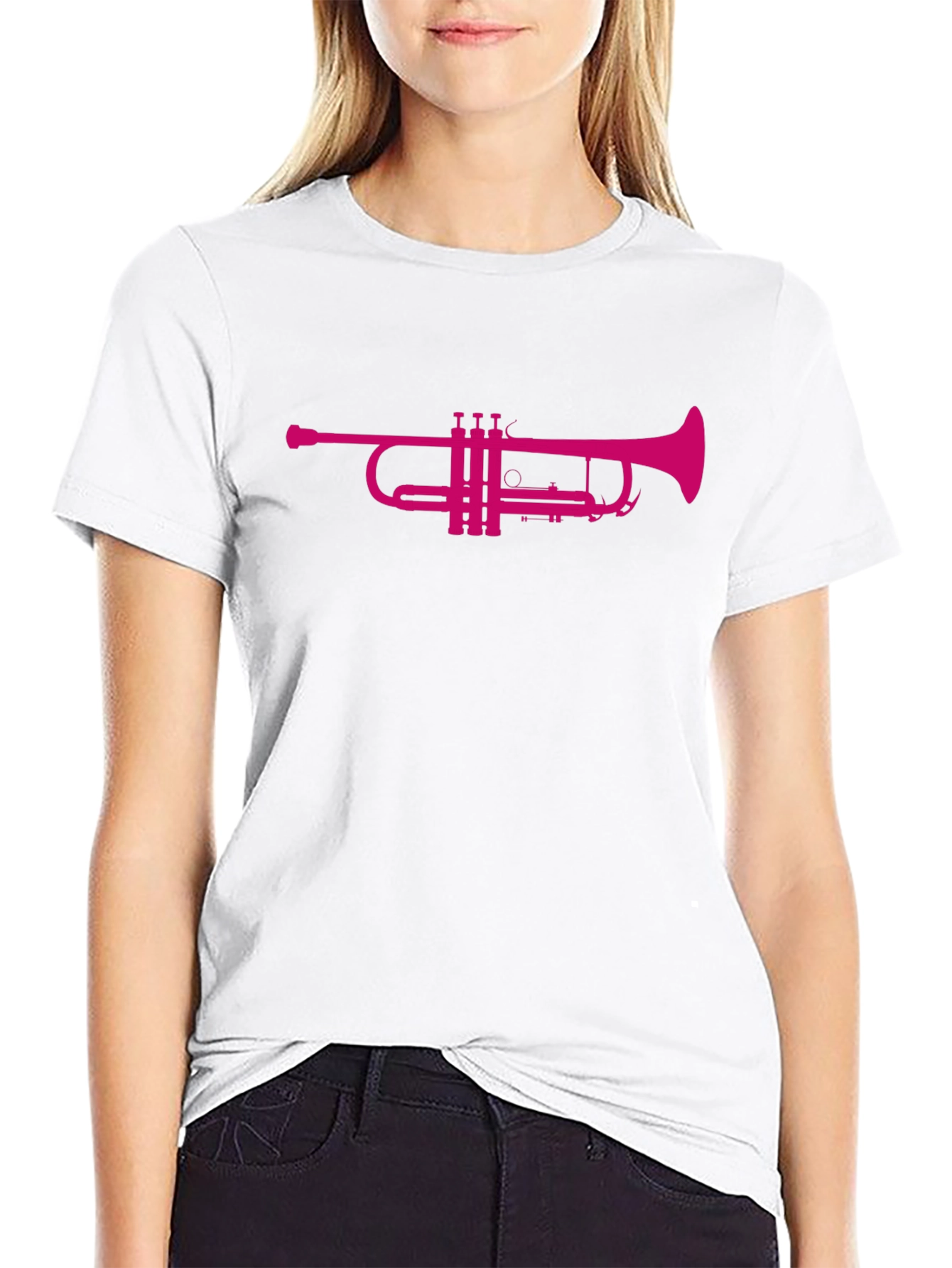 Black Trumpet Graphic Tee - Stylish Music Lover Apparel
