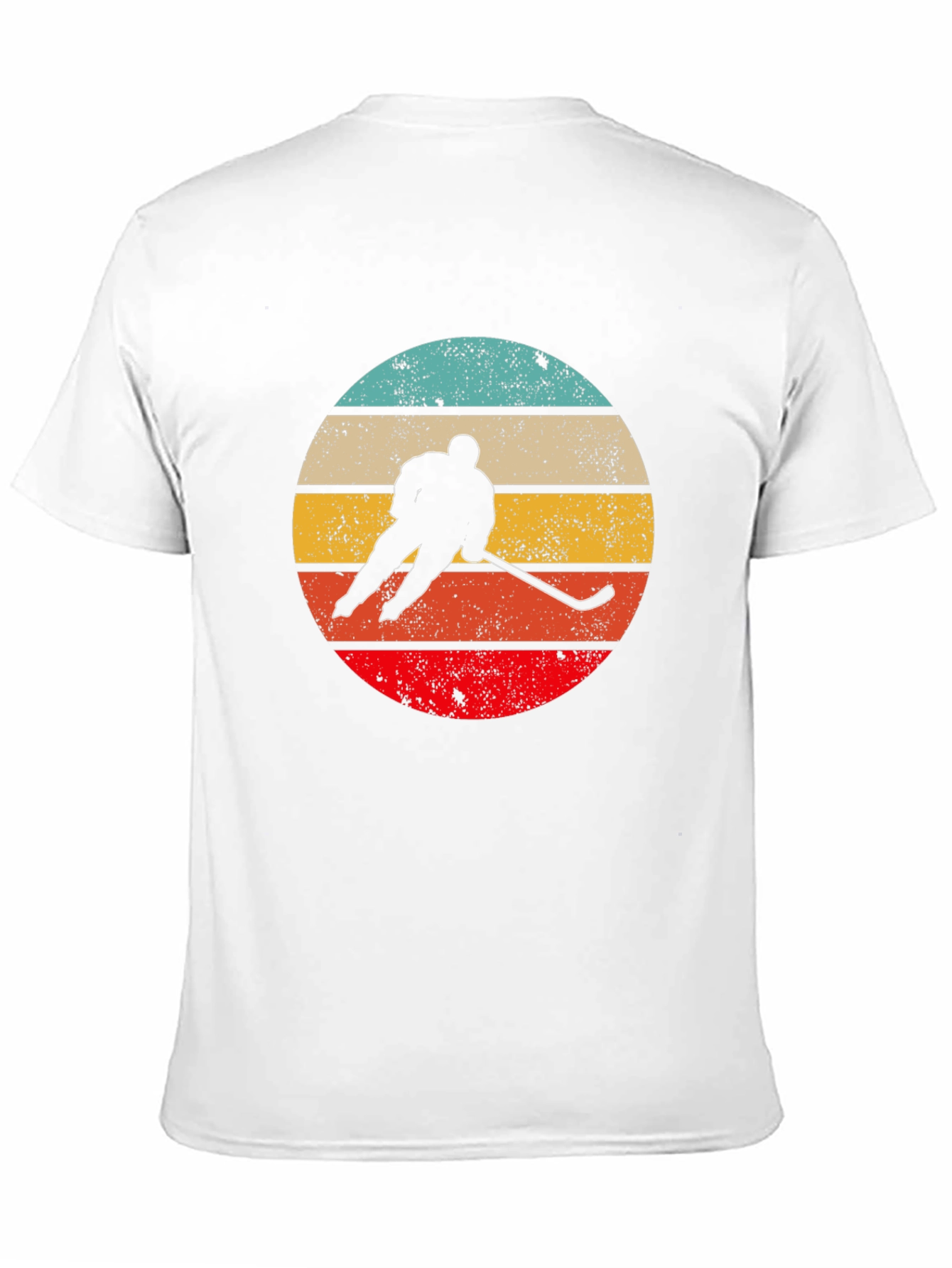 Retro Hockey Player Graphic T-Shirt